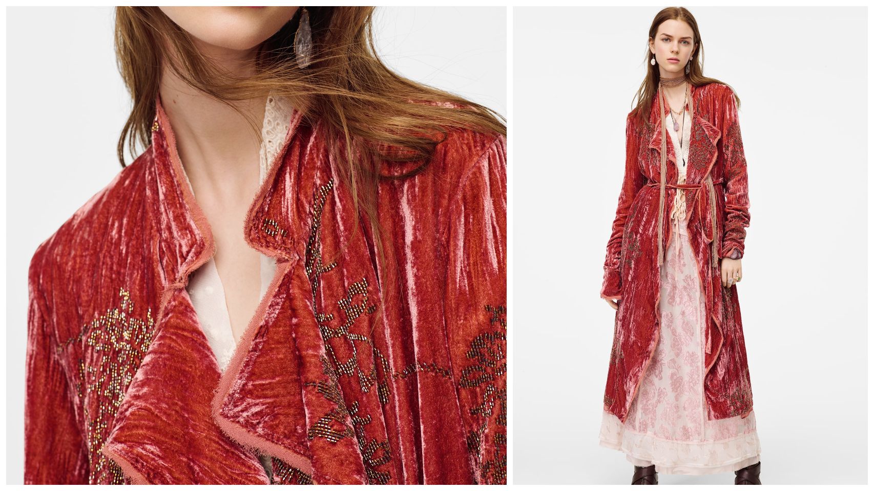 Montaje de JALEOS con el kimono de Zara que ha agotado existencias.