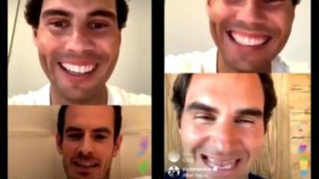 Nadal, Murray y Federer, en Instagram