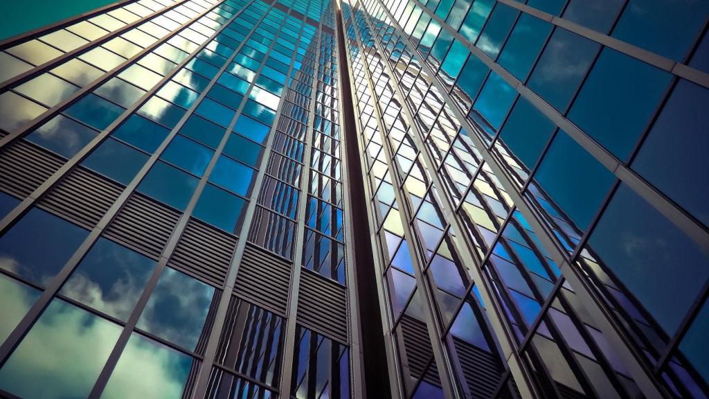 En edificios como este, todas esas ventanas podría capturar energía solar
