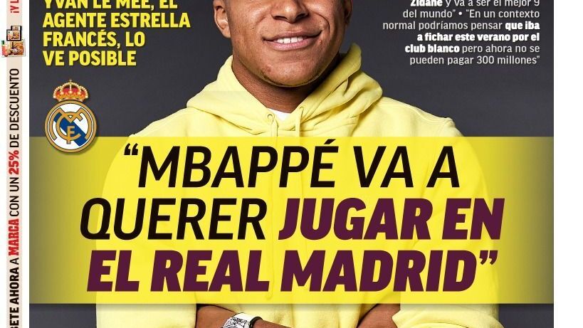 La portada del diario MARCA (22/04/2020)