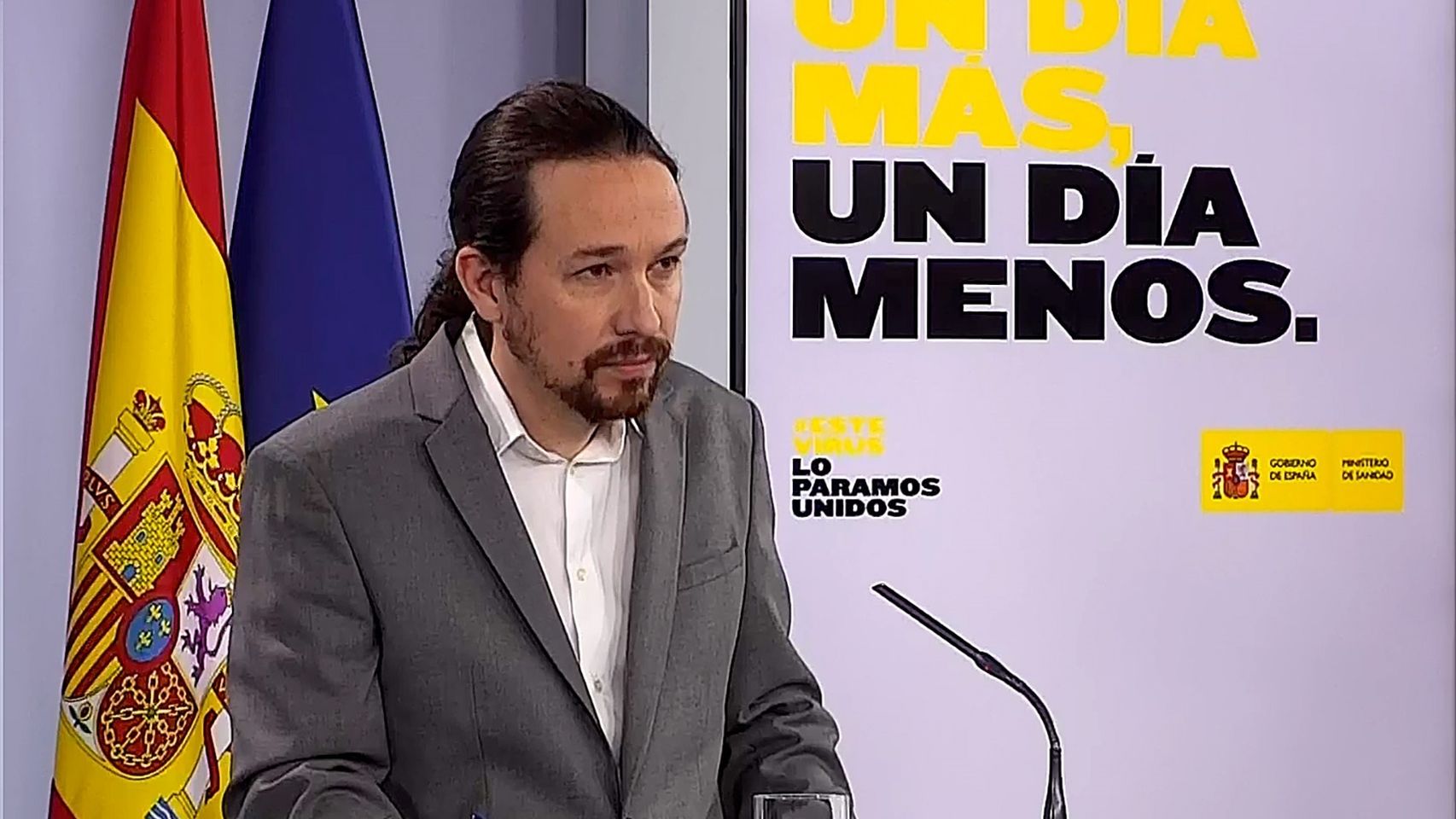 Pablo Iglesias este jueves en Moncloa