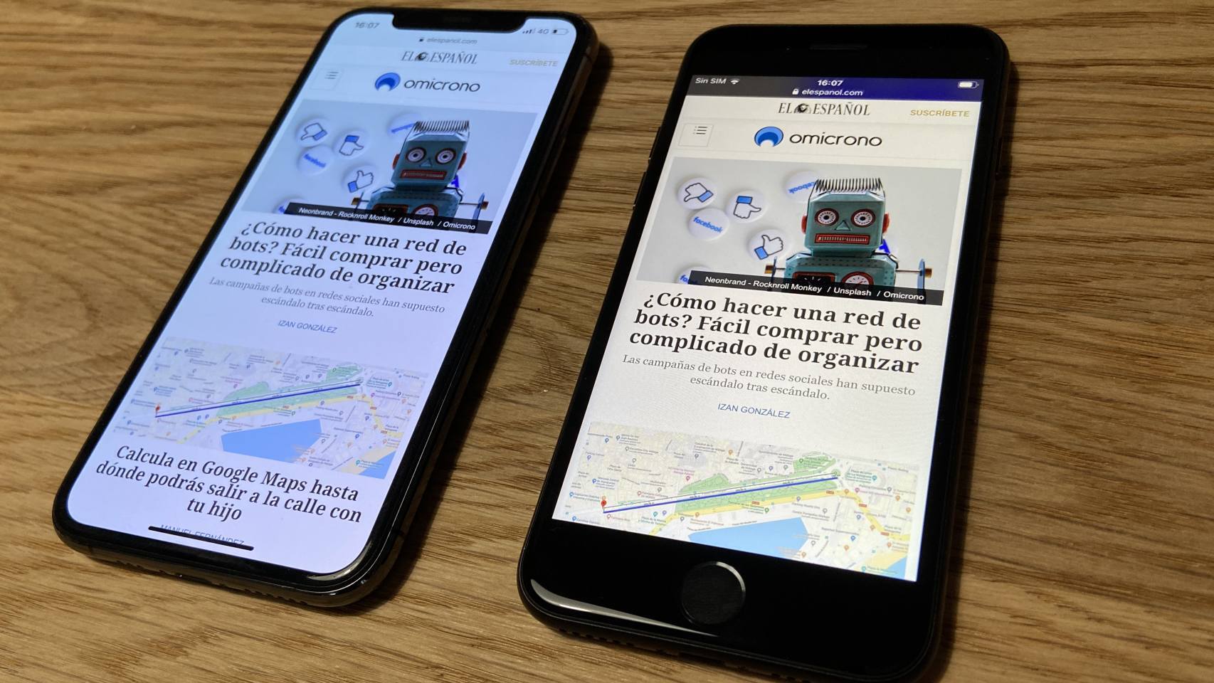 iPhone 11 Pro (izq.) y iPhone SE