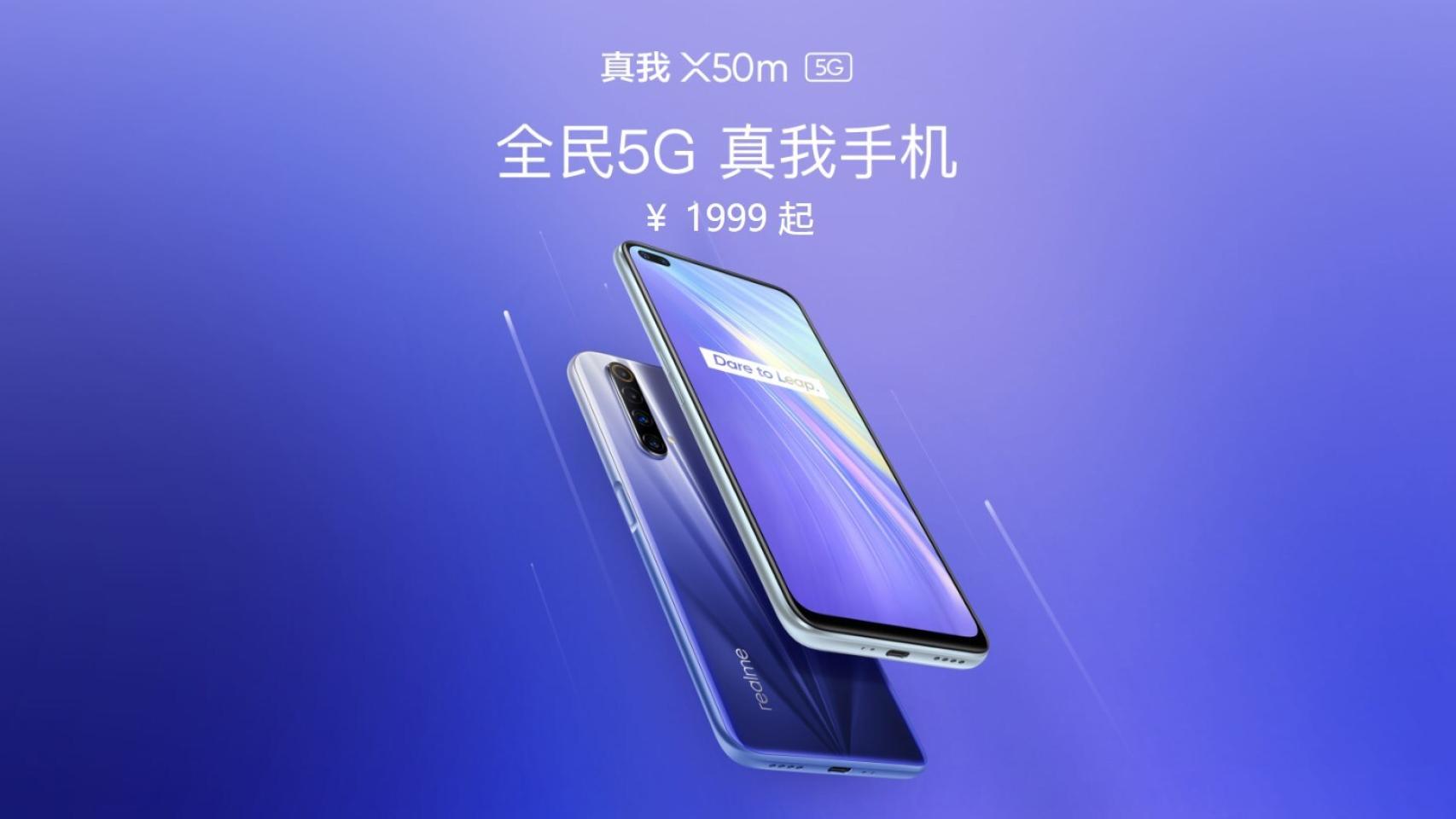 Nuevo realme X50m 5G: menos potencia, más fluidez