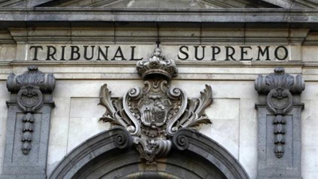 Parte de la fachada del Tribunal Supremo./