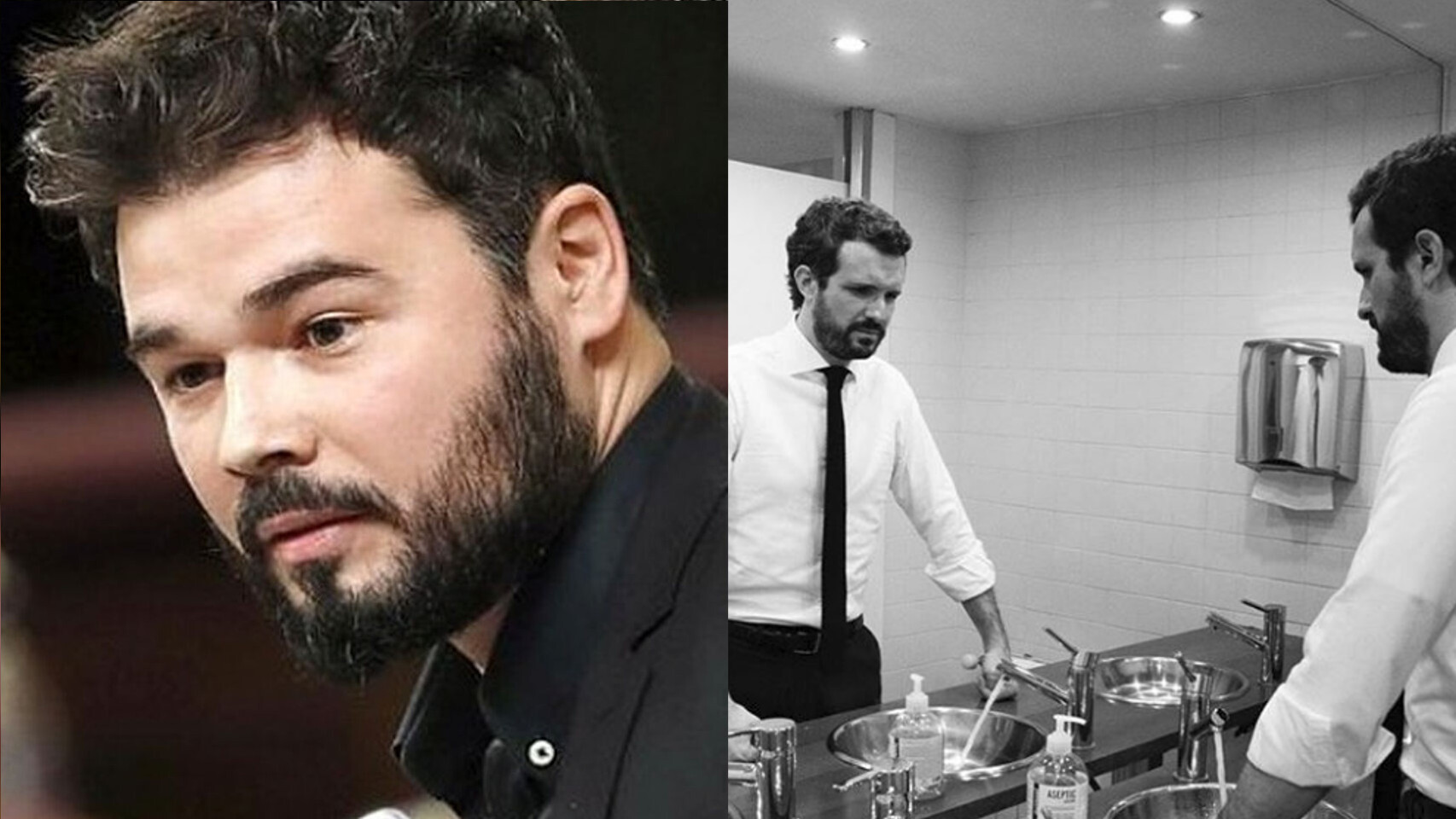 Rufián y la polémica fotografía de Pablo Casado