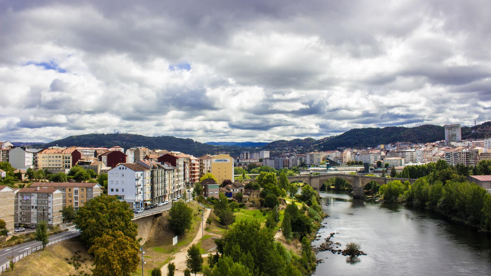 Vista de la ciudad de Ourense.