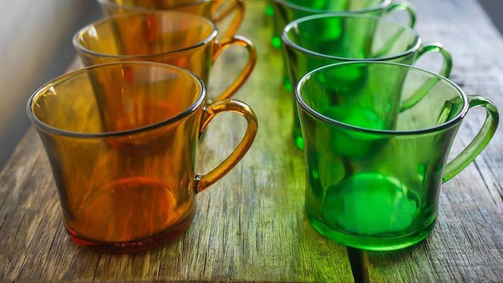 Las míticas tazas verdes y ámbar de Duralex.