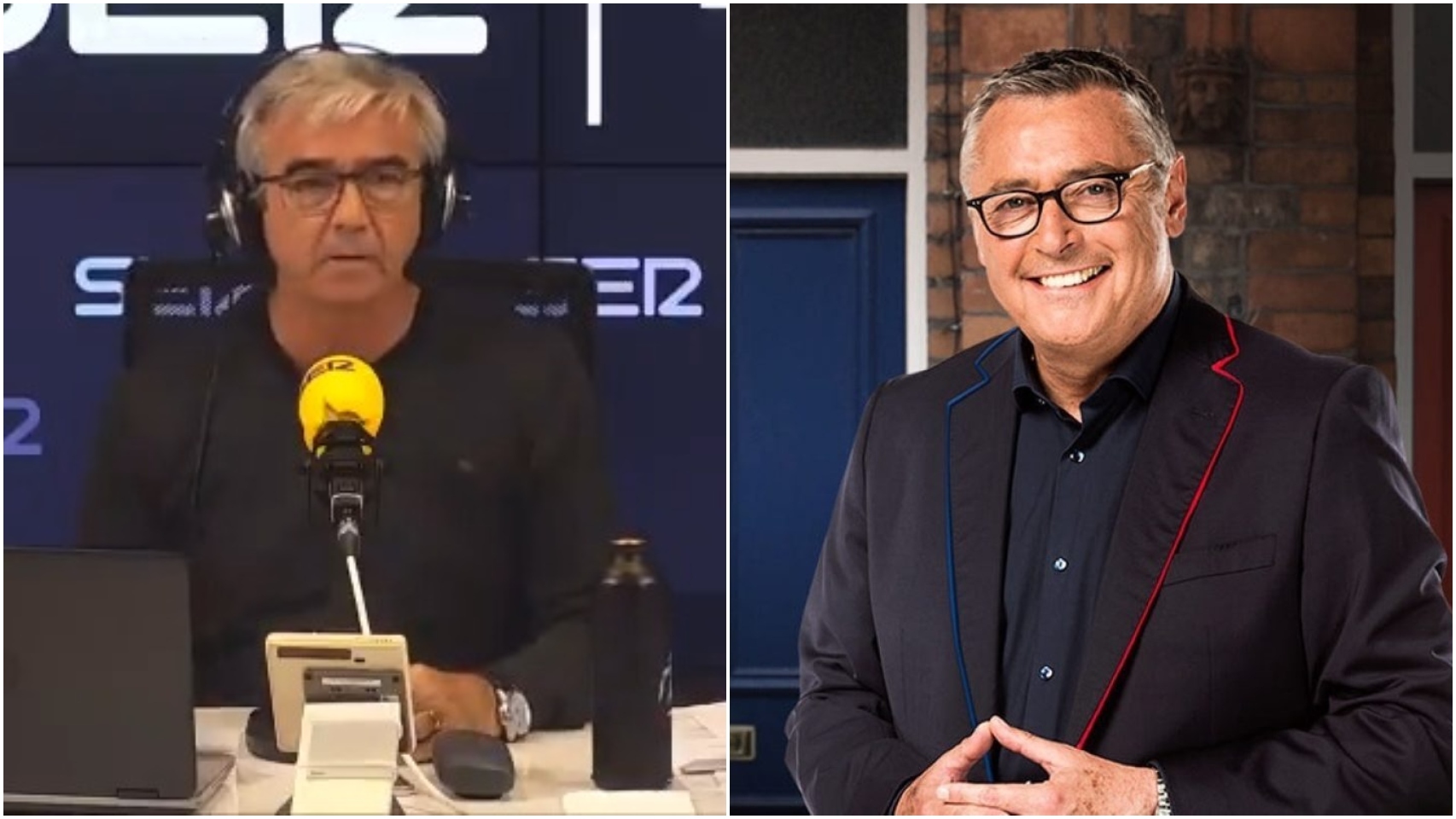 La emoción del hijo de Michael Robinson en directo