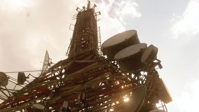 Antena de telecomunicaciones.