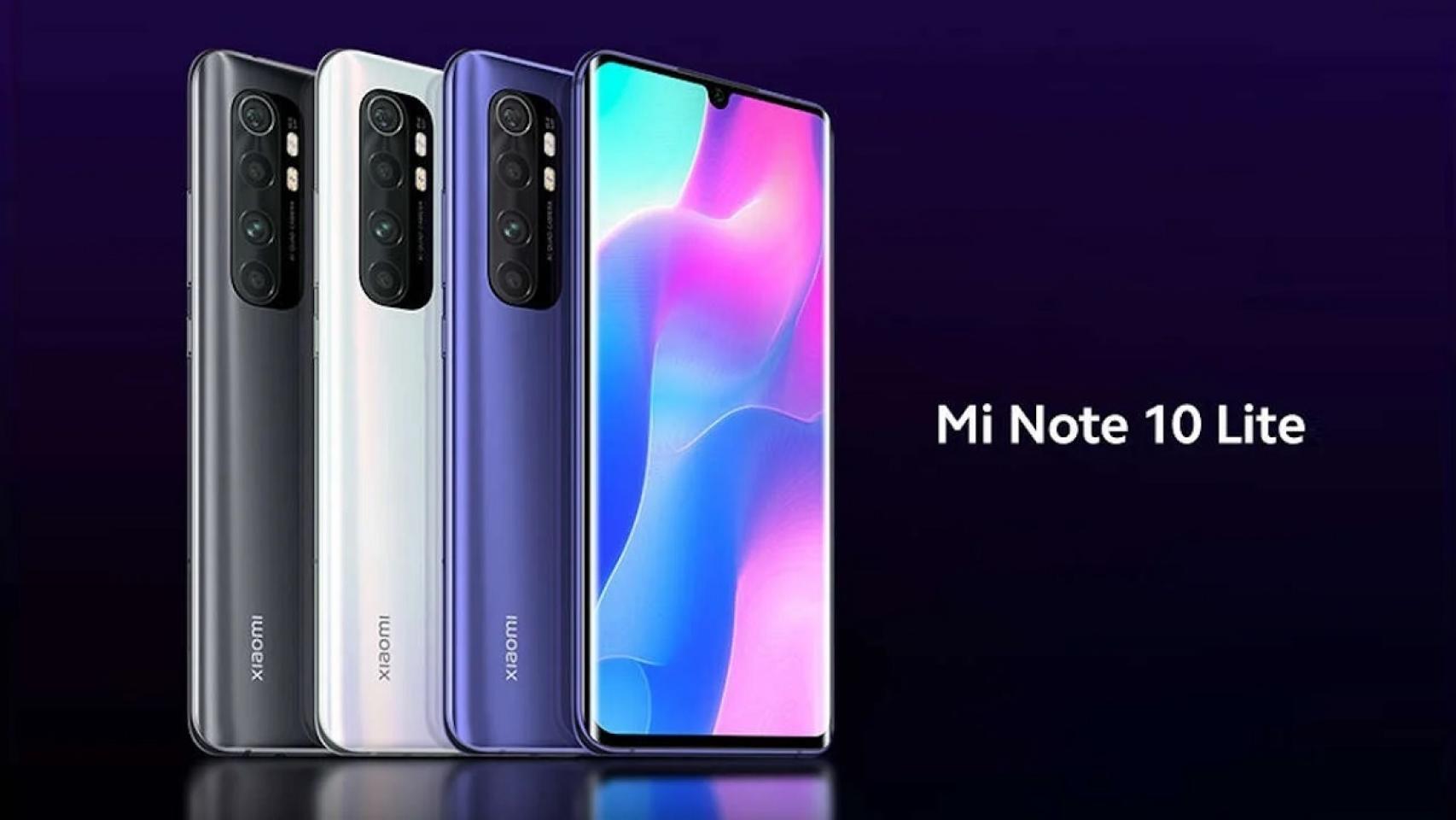 El Xiaomi Mi Note 10 Lite se filtra al completo antes de su presentación