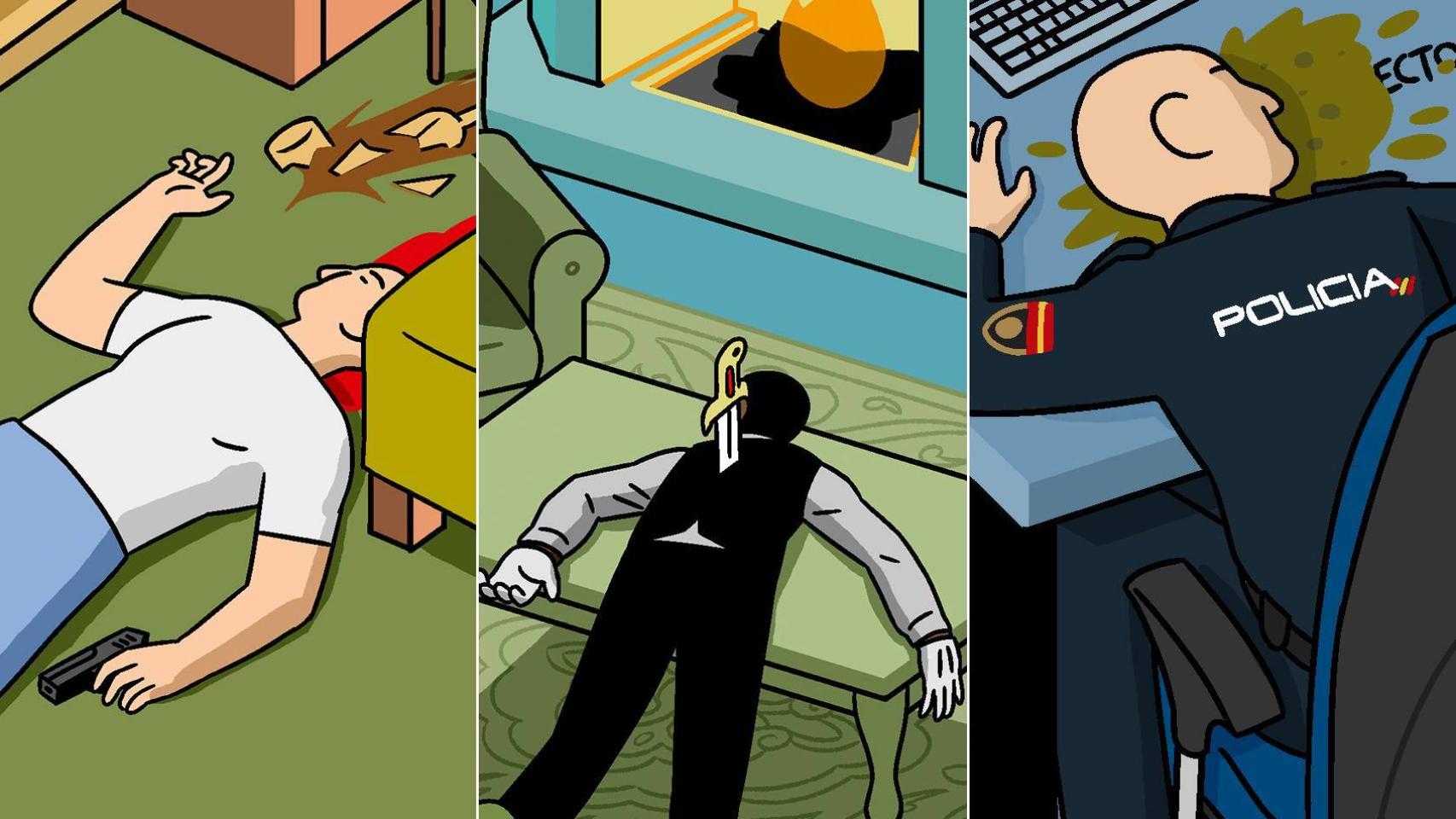 Tres casos de Crímenes Ilustrados