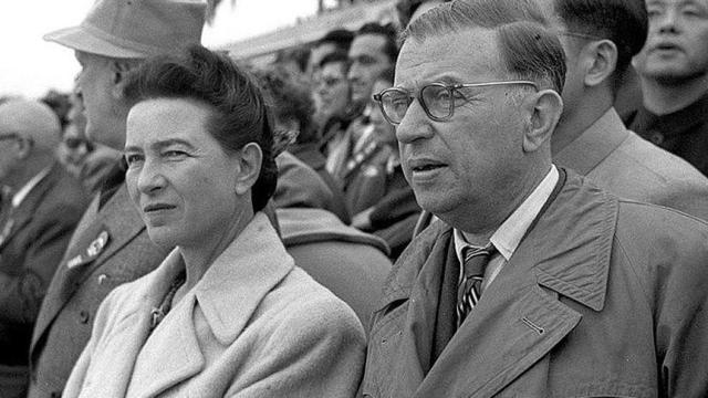 Simone de Beauvoir y Sartre.