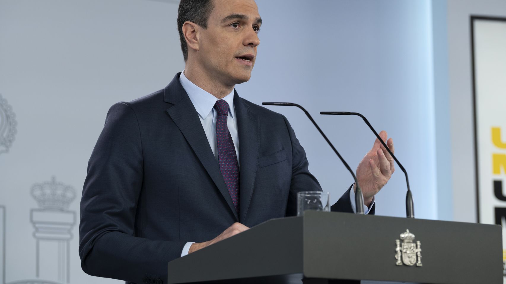 Comparecencia de Pedro Sánchez.