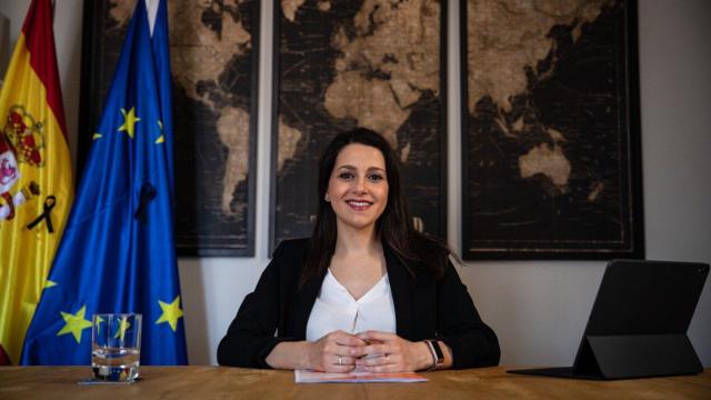 Inés Arrimadas, durante el discurso dirigido a la militancia.
