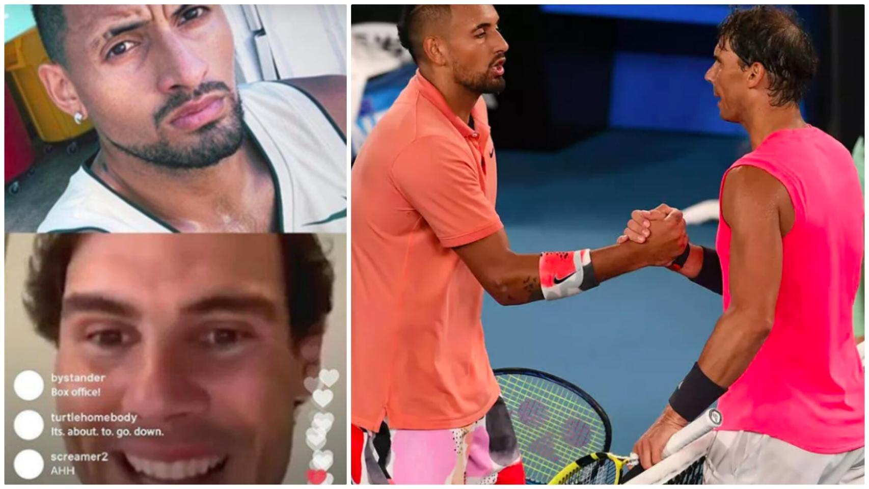 Kyrgios invita a Nadal a hacer un directo de Instagram juntos