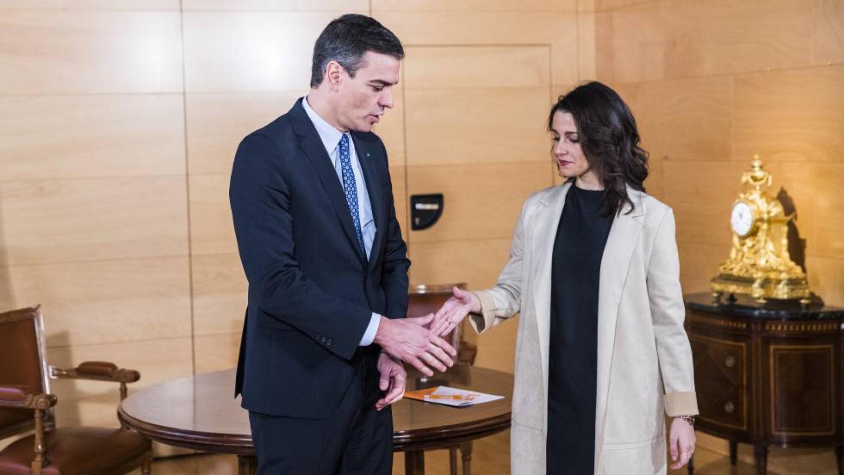 Pedro Sánchez e Inés Arrimadas, en una imagen de archivo.
