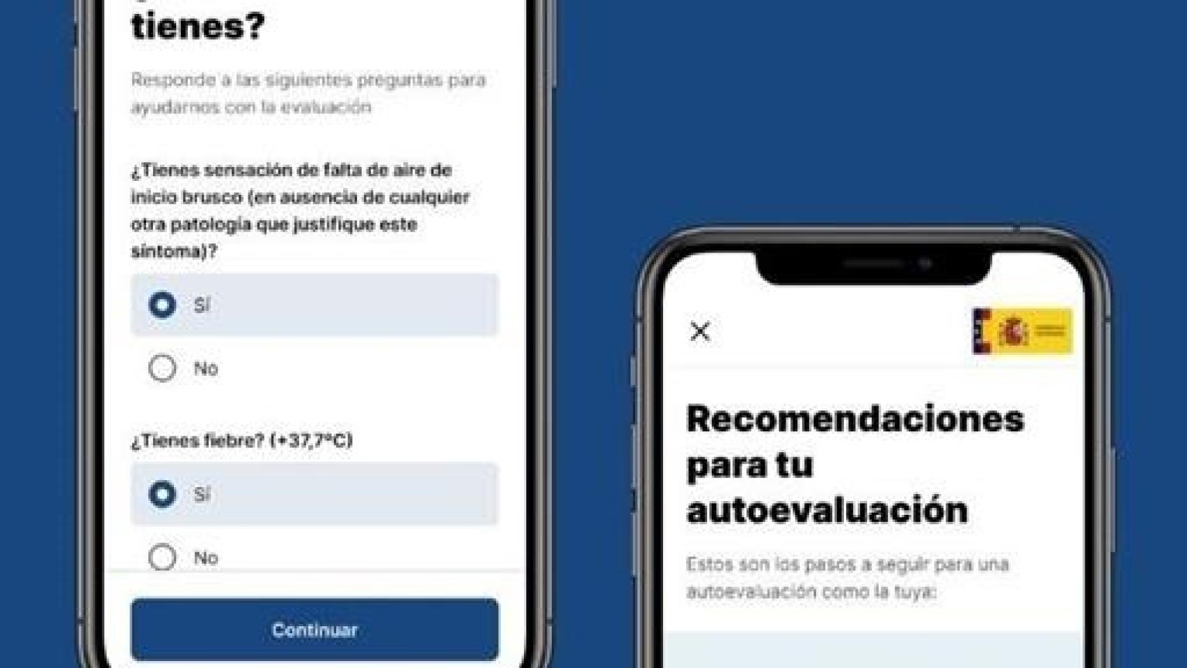 AsistenciaCOVID-19, la aplicación móvil oficial de autodiagnóstico e información sobre el coronavirus.