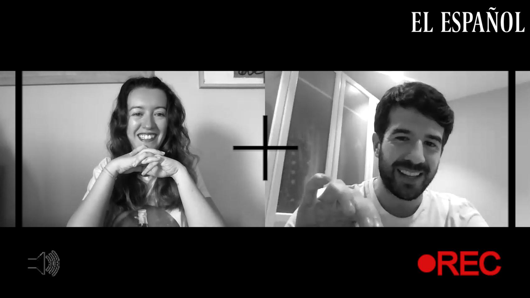 Cristina Rodríguez y Raúl Rodrigo en una captura de vídeo.