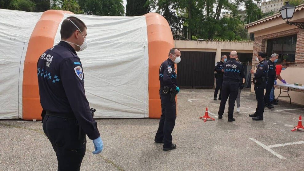 El Ayuntamiento Toledo inicia toma de muestras para hacer PCR a Policía, Bomberos, Protección Civil y Cementerio