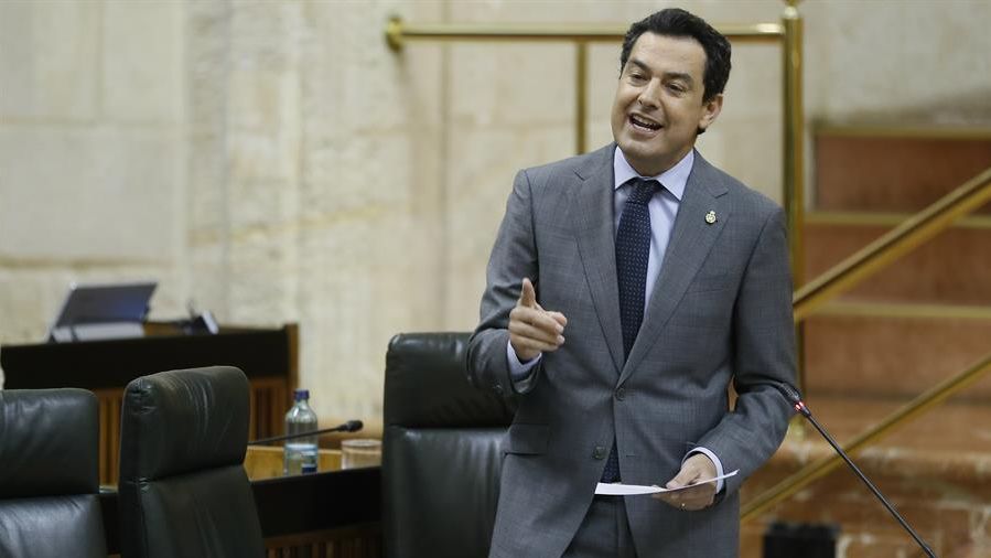 El presidente de la Junta de Andalucía, Juanma Moreno.