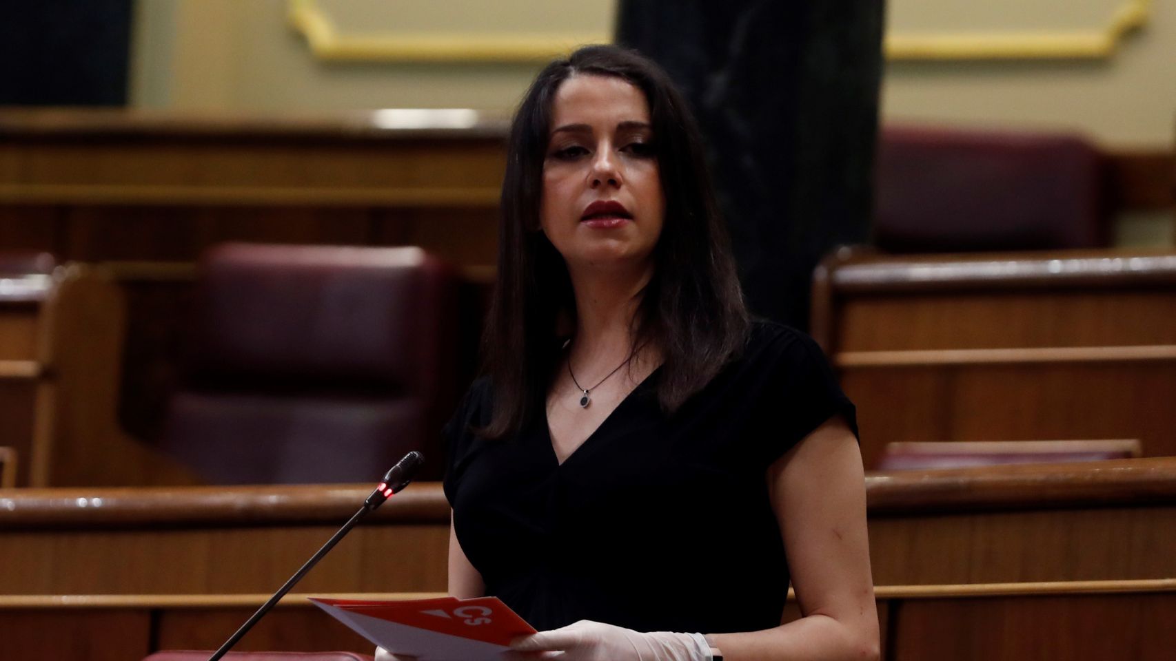 Arrimadas, durante su intervención en el Congreso.