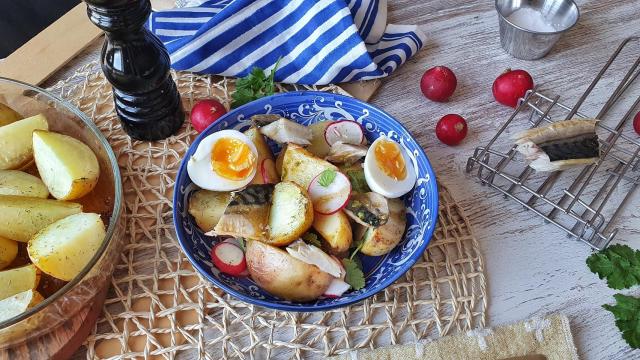 Ensalada de patata y caballa