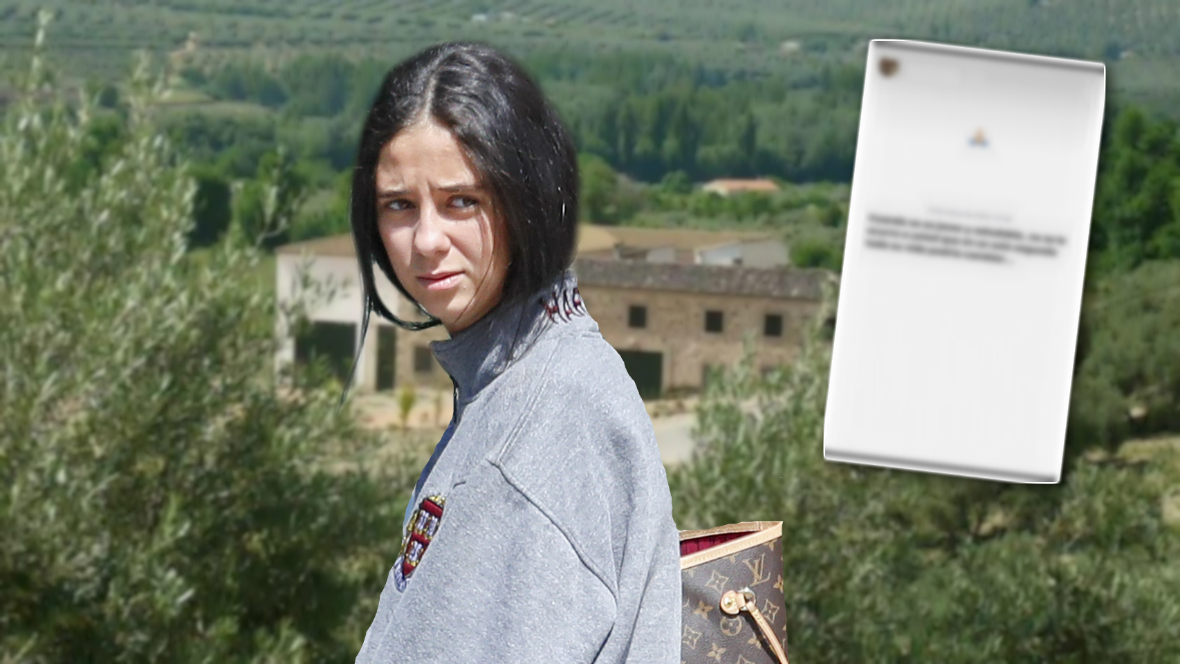 Victoria Federica en un montaje de Jaleos.