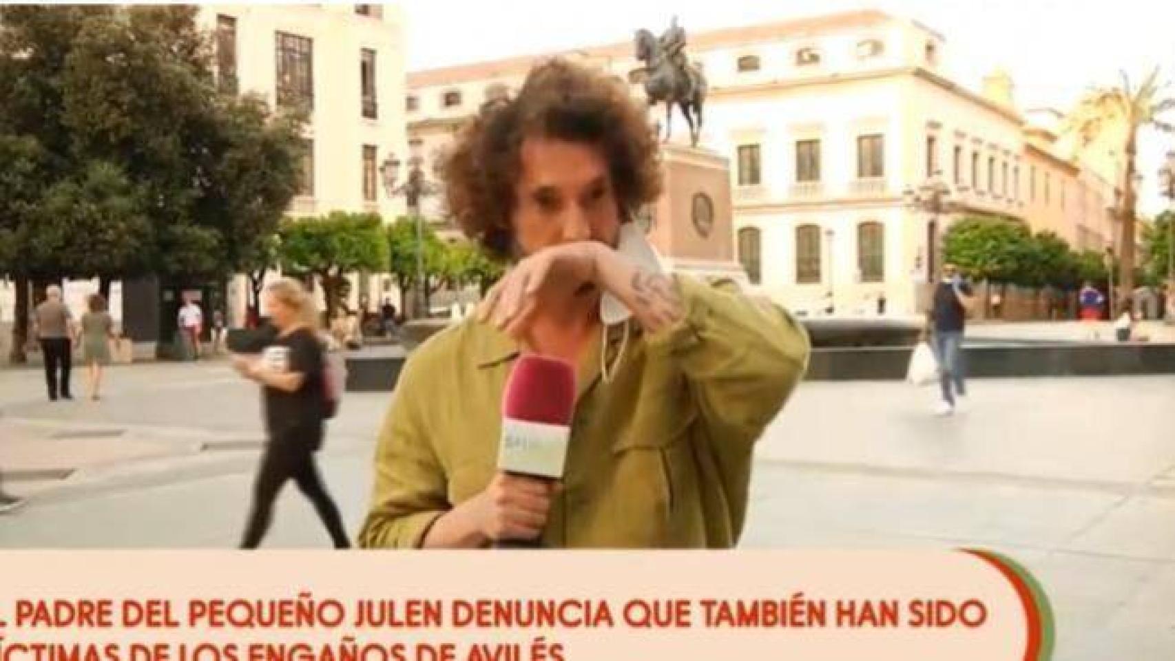 José Antonio León se emocionó en directo en Sálvame