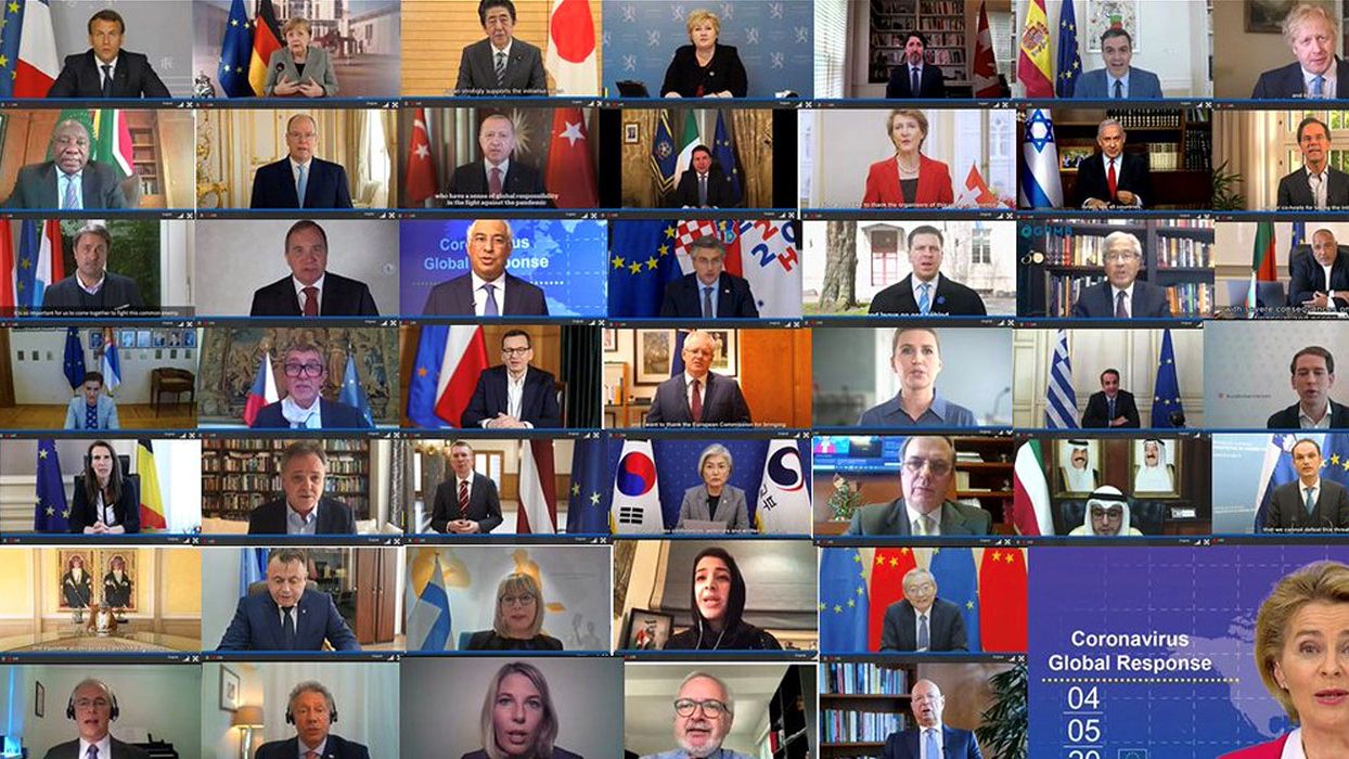 Videconferencia entre los primeros ministros de las principales naciones.