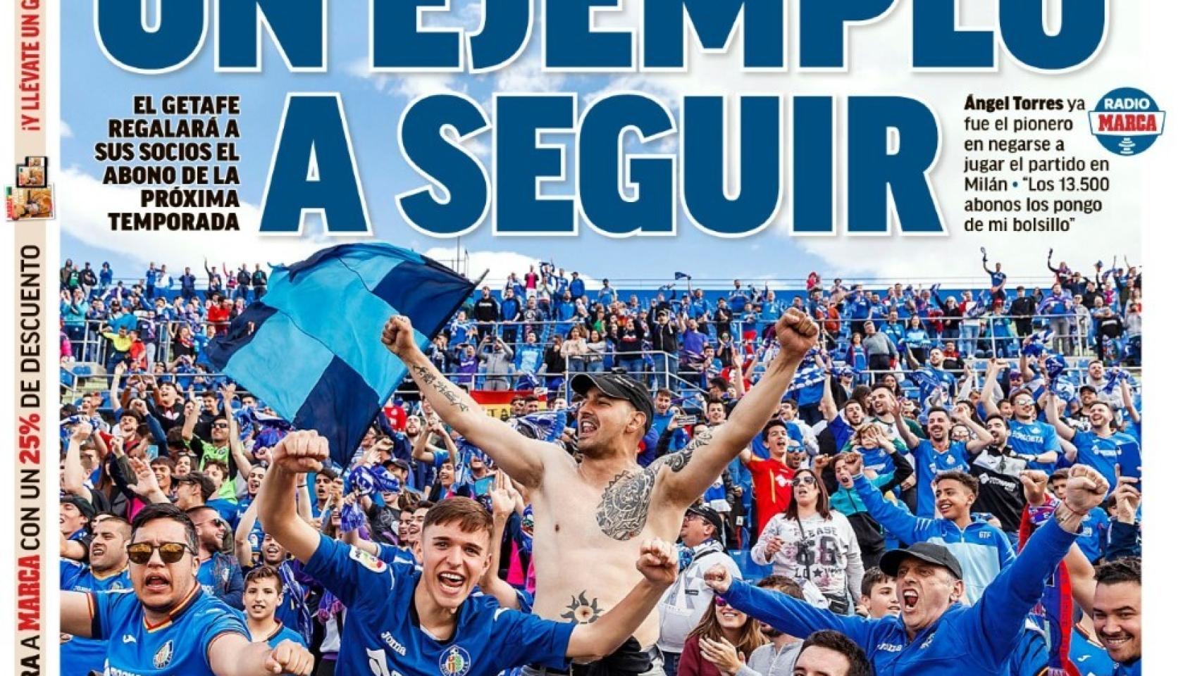 La portada del diario MARCA (08/05/2020)