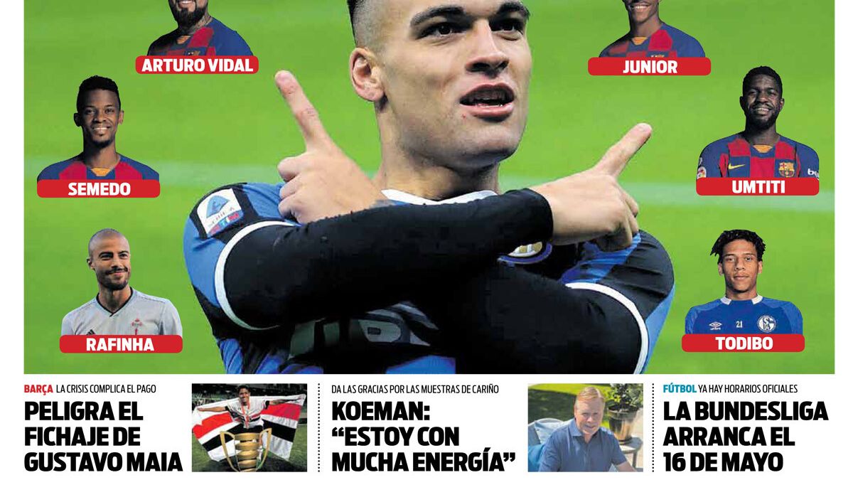 La portada del diario SPORT (08/05/2020)