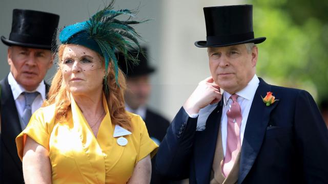 Sarah Ferguson y el príncipe Andrés de York.