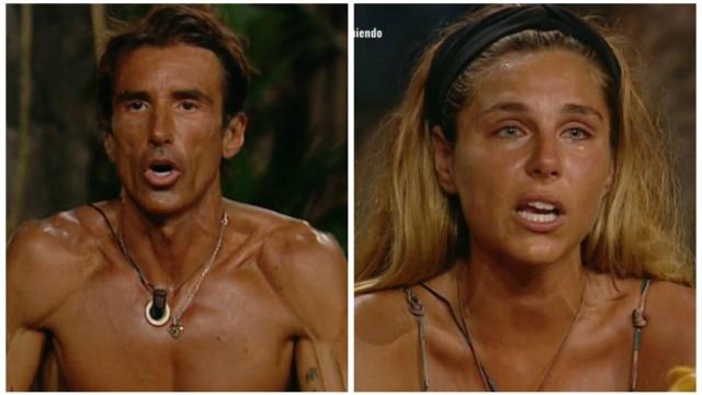 Hugo e Ivana en montaje de JALEOS durante su enfrentamiento en 'Supervivientes'.