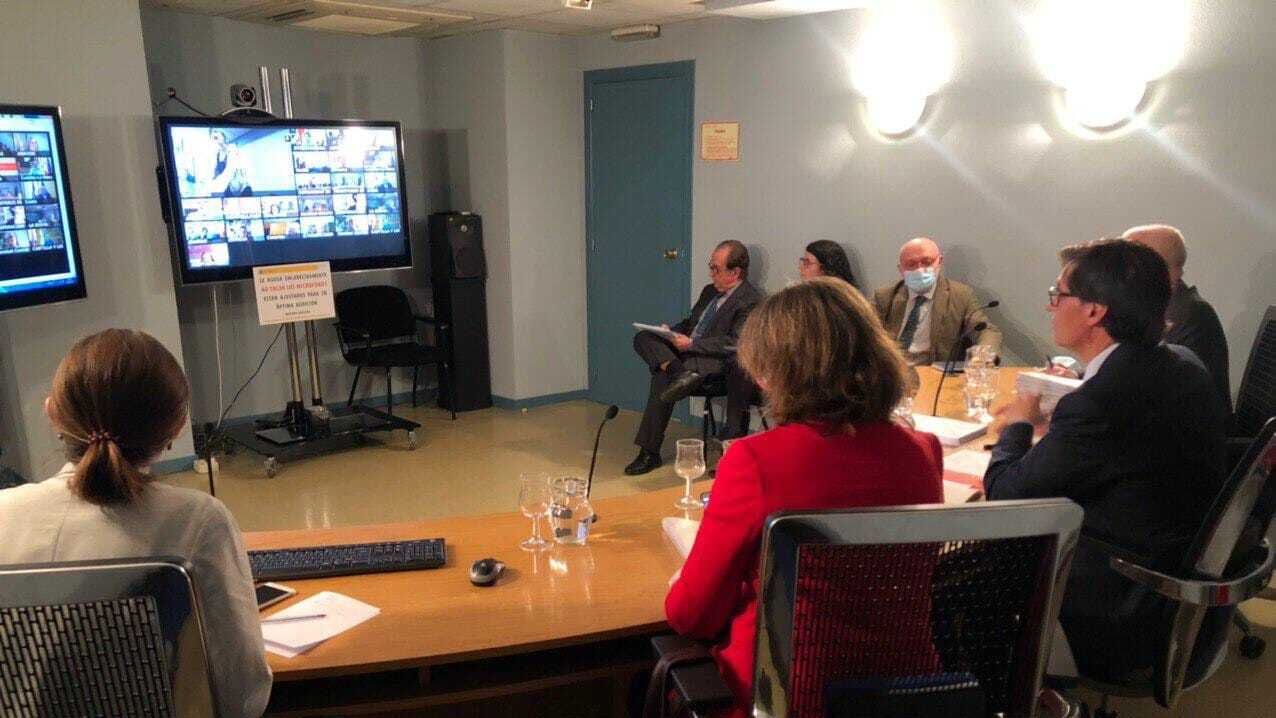 Imagen de la reunión del Consejo Interterritorial del Sistema Nacional de Salud.