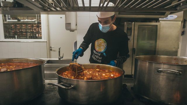 Imagen de archivo de la cocina de menús solidarios en A Coruña
