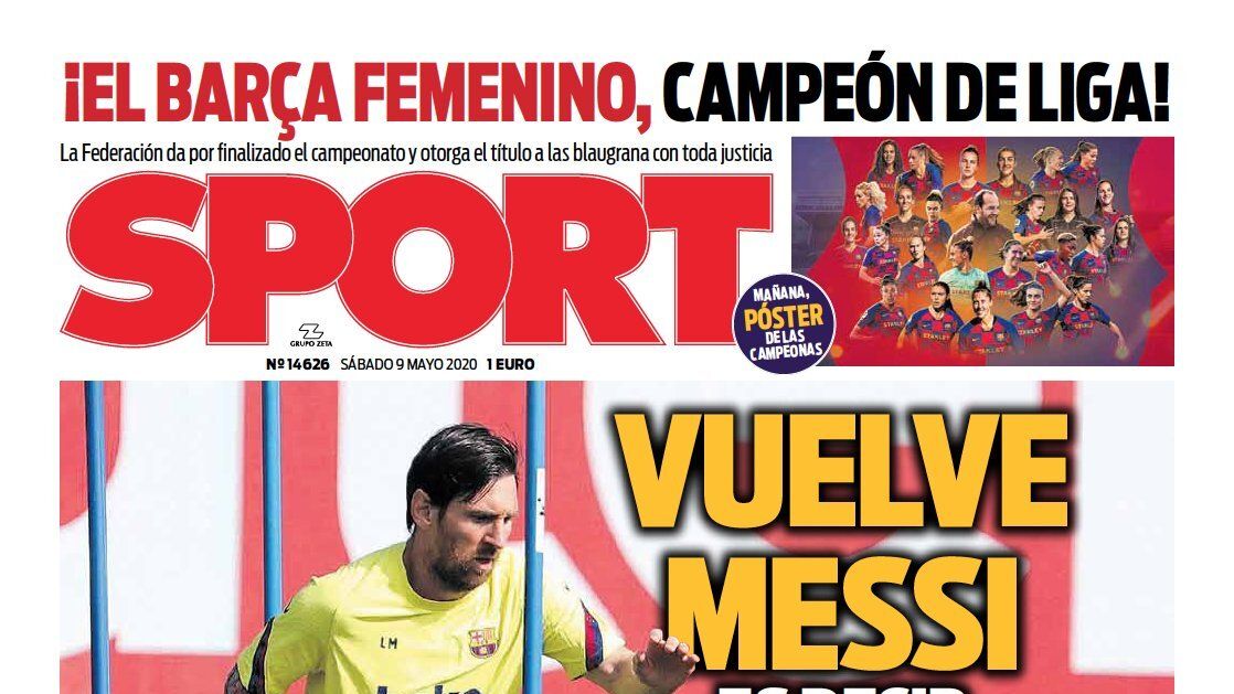 Portada Sport (09/05/20)