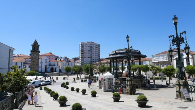Plaza García Hermanos en Betanzos.
