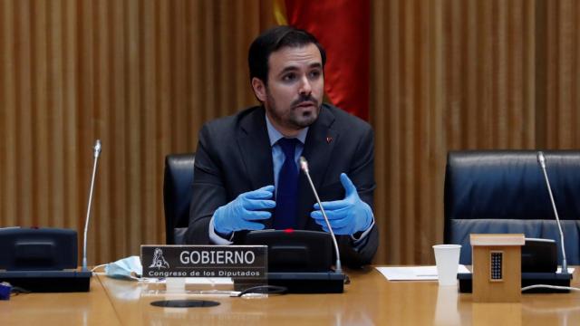 Alberto Garzón, ministro de Consumo, en el Congreso de los Diputados.