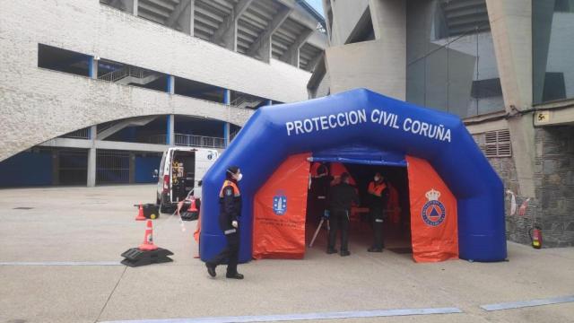protección civil coronavirus riazor personas sin hogar