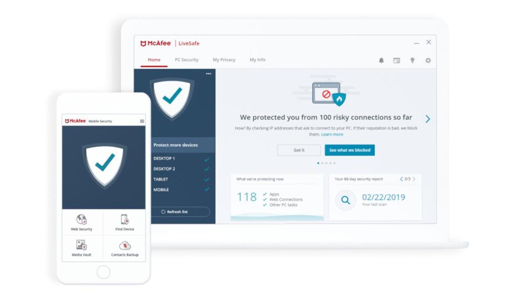 McAfee, uno de los antivirus de mayor prestigio