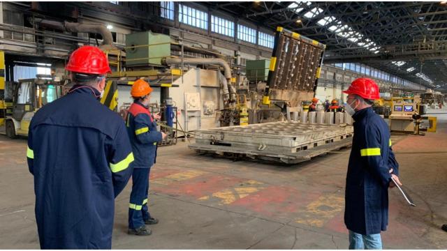 Visita a la fábrica de A Coruña.