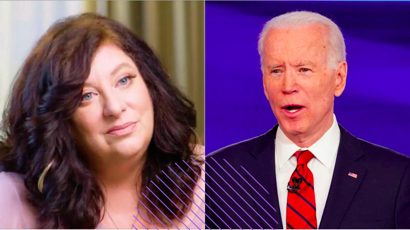 Tara Reade y Joe Biden.