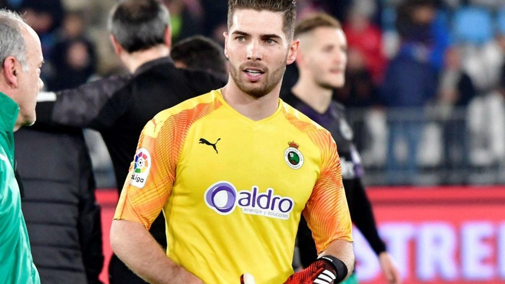 Luca Zidane, en un partido del Racing de Santander
