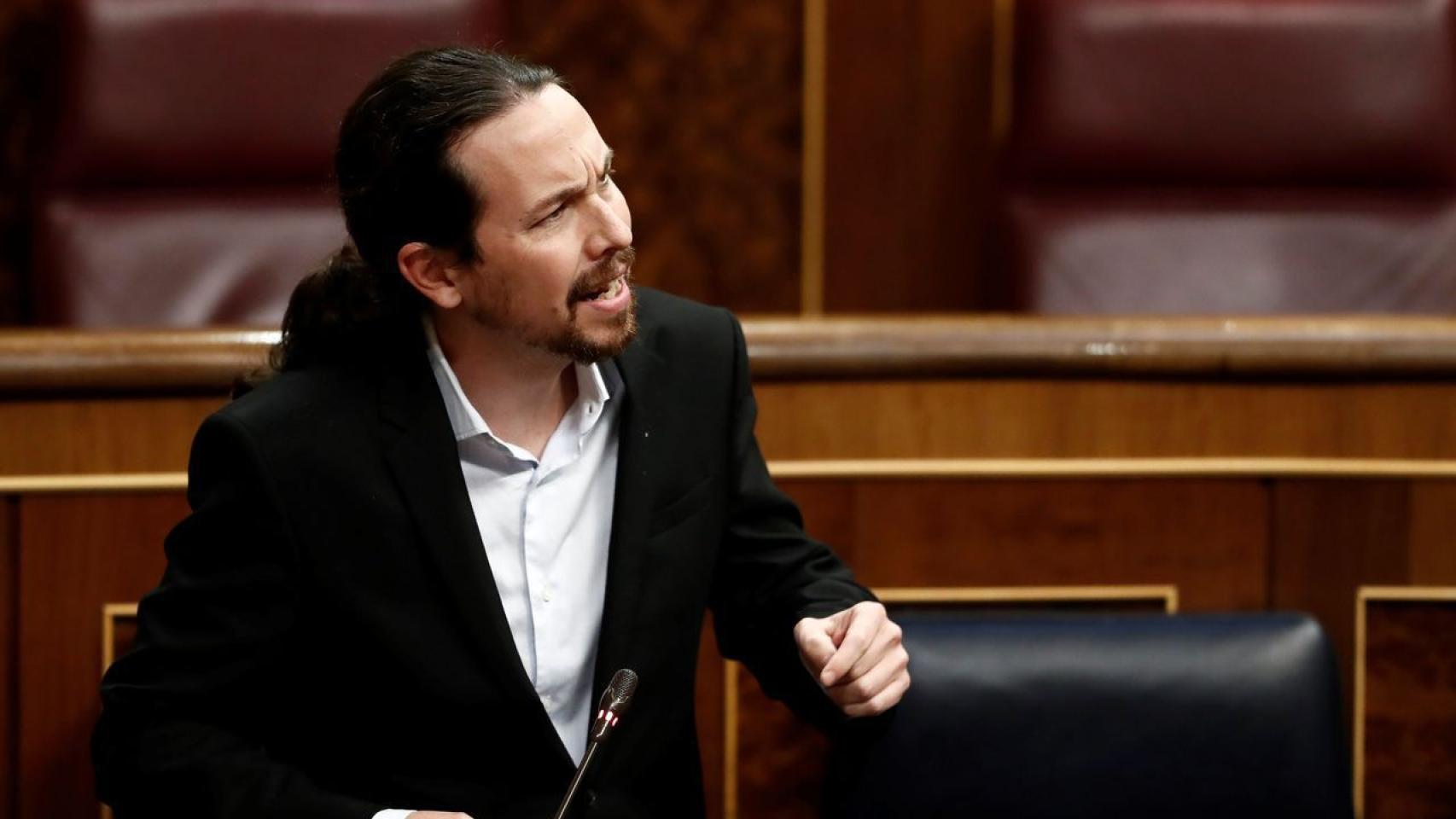 Pablo Iglesias, en el Congreso de los Diputados.