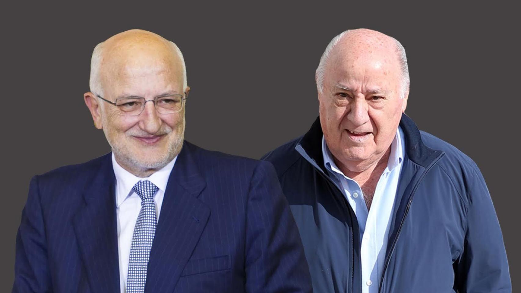 Juan Roig, presidente de Mercadona, y Amancio Ortega, de Inditex.