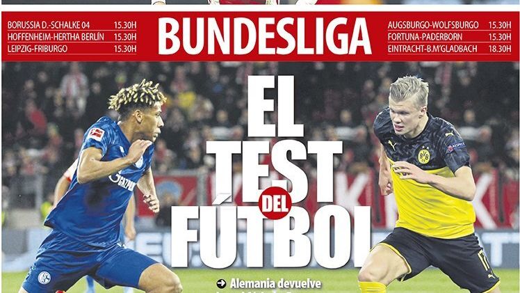Portada Mundo Deportivo (16/05/2020)
