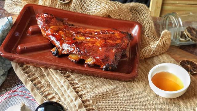 Costillas a la miel
