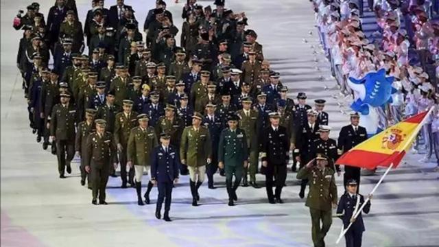 La delegación española en los Juegos Militares