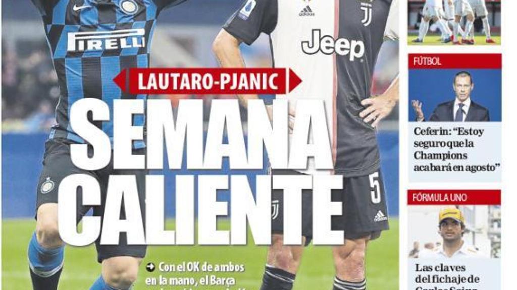 La portada del diario Mundo Deportivo (18/05/2020)