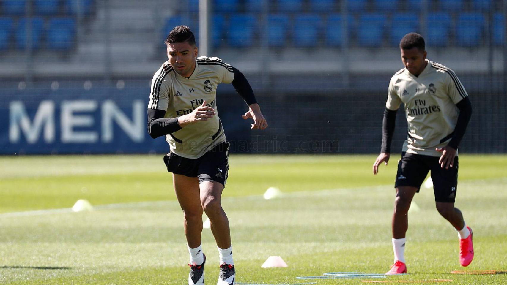 Casemiro y Rodrygo, en plena forma